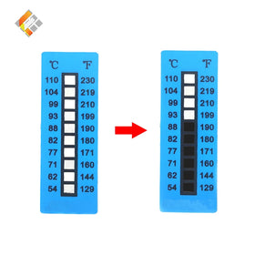Free Sample Waterproof Forehead Sticker Thermometer Label Printing Reversible Temperature Indicating Sticker