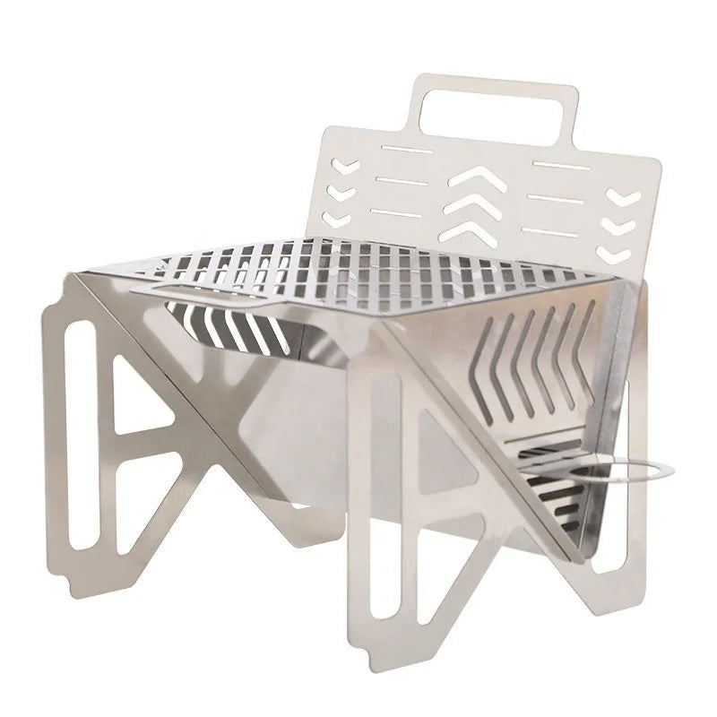 IRONDONKEY Camping Grills for Bbq Grill Outdoor Detachable Barbecue Oven Ultralight Card Oven Heater