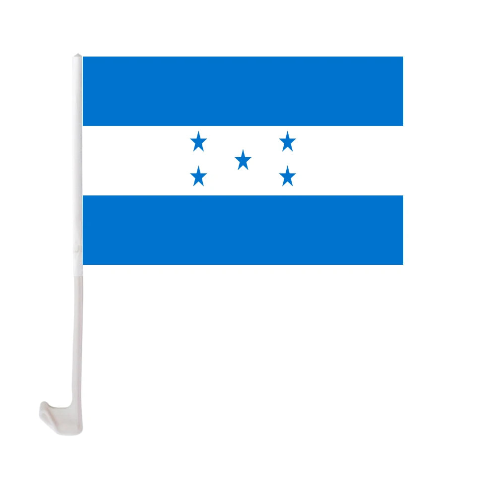 12x18 Inches Polyester Printing Honduras Car Window Flag With Holder