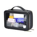 Custom Logo Fashion Portable Waterproof Clear Transparent Women Small Makeup Cosmetic Bag Travel for Organizer Zipper