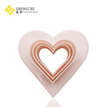 Food Grade PP Biscuit Heart Cookie Mold Durable for Kid's DIY Heart Shape Cookie/Fondant/Sandwiches/Fruit Safety Baking Set