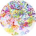 Creative 3D Arabic Numerals Sequins for Women's DIY Nail Art Wedding Decoration & Confetti Craft Making Accessories