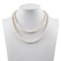 Zhuji Hot Sale Natural White 7-8mm Potato Pearl Freshwater Necklace