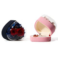 FORTE Custom Vintage Immortal Flower Jewelry Box September Pink Blue Heart Shape Ring Pendant Gift Packaging Super Stylish
