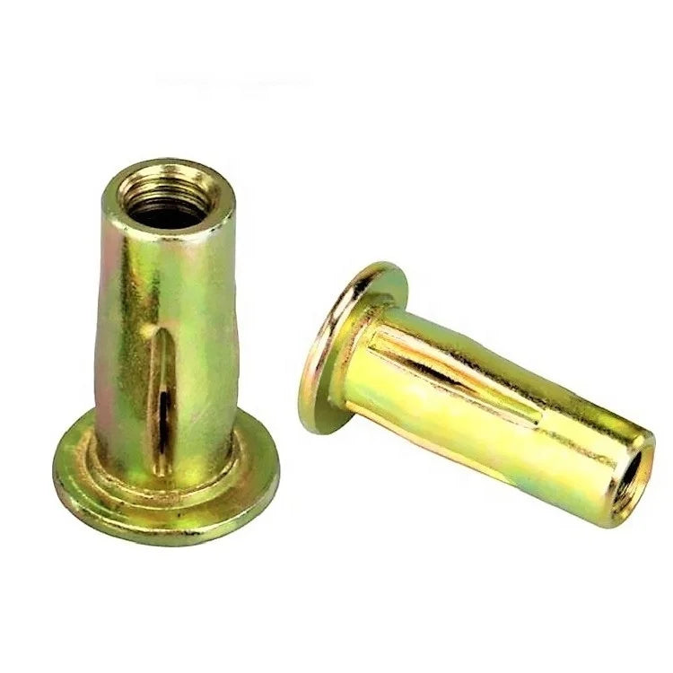 M4 M8 Carbon Steel Screw Jack Nut Yellow Zinc Plated Surface Treatment for Machinery