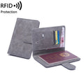 2025 New Designer Eco Passport Covers Buckle Travel Family Passport Organizer Pu Leather Passport Holder