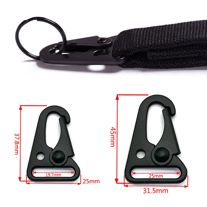 Factory Wholesale Waterproof Zinc Alloy 20mm-25mm Black Color Olecranon Metal Hook Buckle