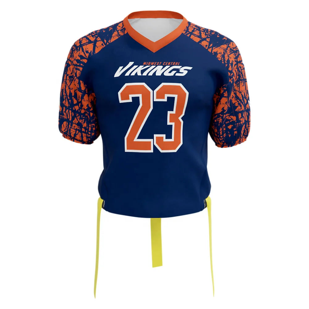 Wholesale Custom Comfortable Moisture-Wicking  Sublimated American Flag Football Uniform