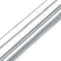 3mm Stainless Steel Herringbone Chain 18K Gold Snake Chain Necklace