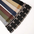 JULUN Custom Ratchet Belt Manufacture Woven Fabric Mens BeltsNylon Automatic Slide Buckle Multi Color Canvas Men Waist Belt
