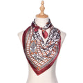 Designer Women's 100% Silk Twill Foulard En Soie Fashion Ready Goods 90x90cm Square Scarf Printing Service Summer Wholesale