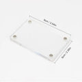 Factory Custom 2x3 Inch Transparent Acrylic Refrigerator Magnetic Picture Photo Frame