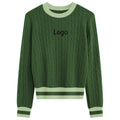 OEM Hot Multi-color Optional Crew-neck Loose Long-sleeved Sweater Customized for Women