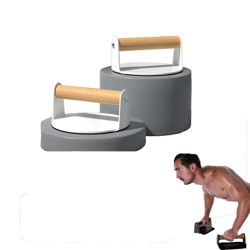 Get-Fit Double Parallel Rod Iron Push-Up Sta New Arrival Home Workout Equipment with Wooden Handle Sports Entertainment Product