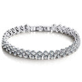 Lateefah OEM Luxury Roman Crystal Bracelet Wedding Bridal Jewelry Tennis Women Bracelet