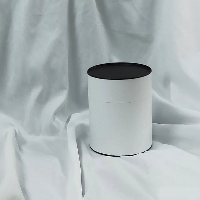 Food Grade Biodegradable Cardboard Tea Bag Packaging Box Round Cylinder Coffee Gift Box with Embossing Printing for Tea
