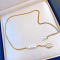 Classic French Necklace 7-8mm Freshwater Pearl Necklace Pop Pearl Necklace Joyas De Perlas Collar De Perlas