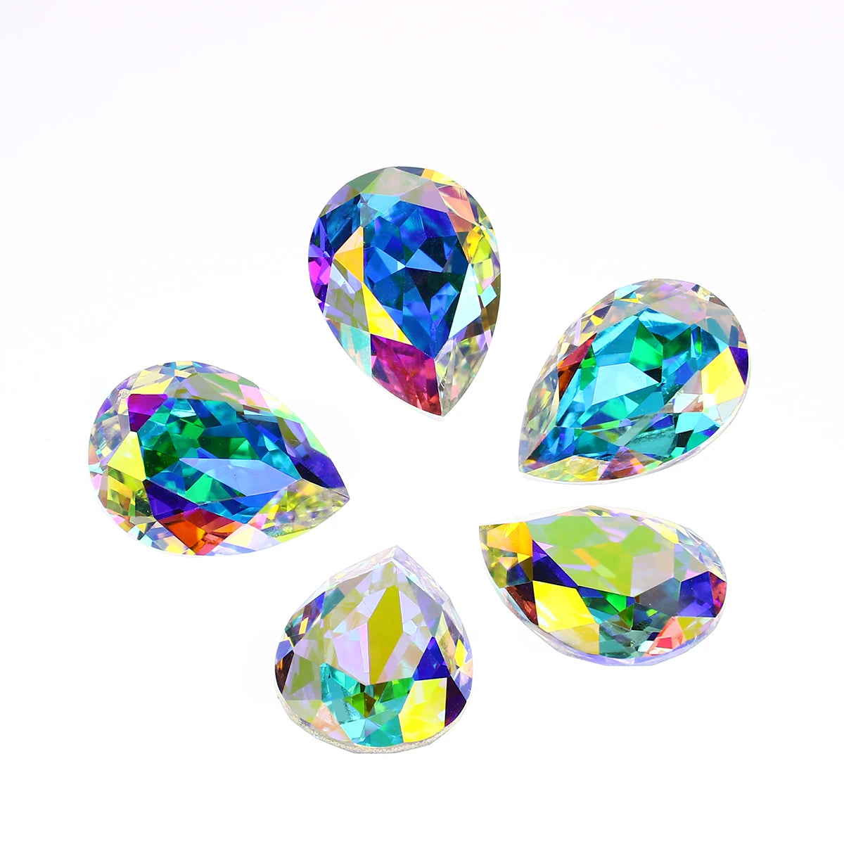 Dongzhou Crystal Waterdrop Shaped Glass Rhinestone K9 Fancy Stone Wholesale Loose Crystal Beads Jewelry Pendant Diy Accessories