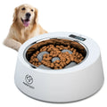 Smart Pet Dog Food Slow Feeder Food Stainless Steel Dog Bowl with Digital Weighing