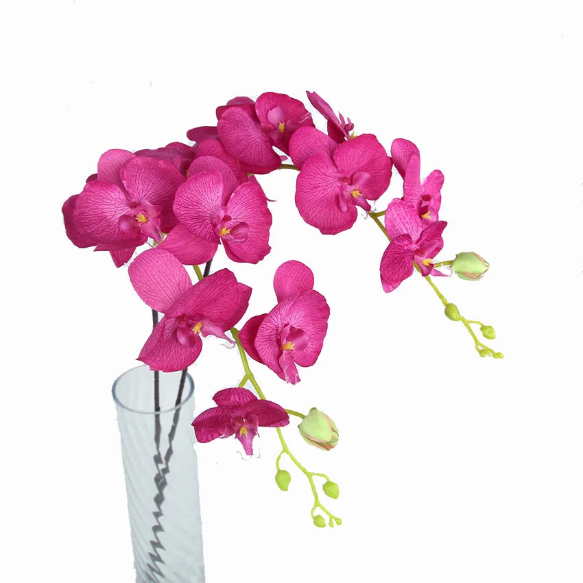 SPR Factory Direct Sale Bulk Handcrafted Long Lasting Fabric Silk Artificial Butterfly Orchids Wedding Party Backdrop