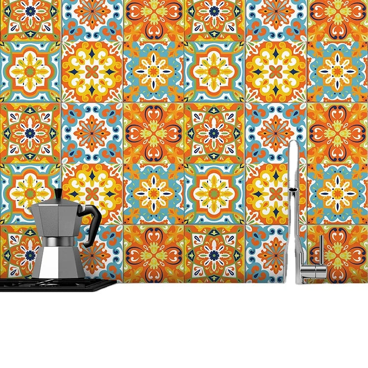 Removable Self-adhesive Tile Pvc Vinyl Home Decoration Wall Sticker for Kitchen Peel and Stick Tile Decals