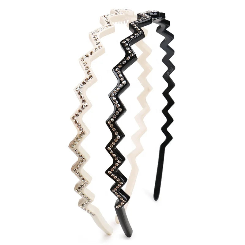 France Style Acetate Headbands High Quality Rhinestone France Acetate Headband for Women Rhinestone Headbands