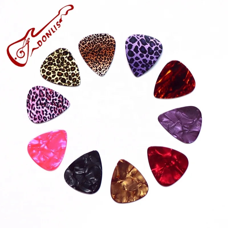 Blank Guitar Pick Celluloid Material Colorful Cheap Plectrum in 0.7mm Thickness Accept Custom Logo