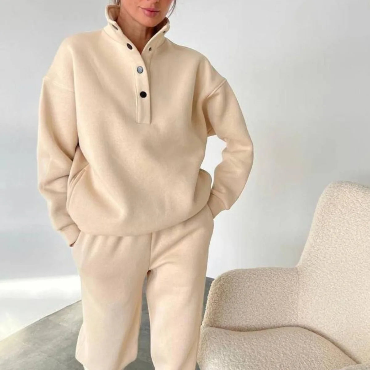 L23085 Custom Women's Sets Winter Jogger Jumpers Gym Streetwear Fleece 2 Piece Workout Sets for Women Tracksuit Ropa Mujer