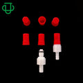 JU Red Polypropylene Couplings Male Insert Protective Plug for All Plastic Series Quick Connect Disconnect Couplings