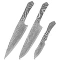 XITUO Blank Blade Knife Making Material Damascus Stainless Steel Kitchen Chef Knife Slicing Fruit Knife Full Tang Blank BladeDIY