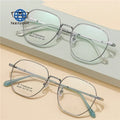 Teenyoun Eyewear Men Women Polygon Lens Spectacles Cheap Titanium Frame Anti Blue Ray Optical Glasses Eyeglass for Adult
