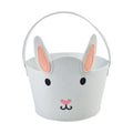 Happy Easter Egg Basket Fruit Candy Bucket Easter Tote Gift Bags Supplies Ornaments Decoration