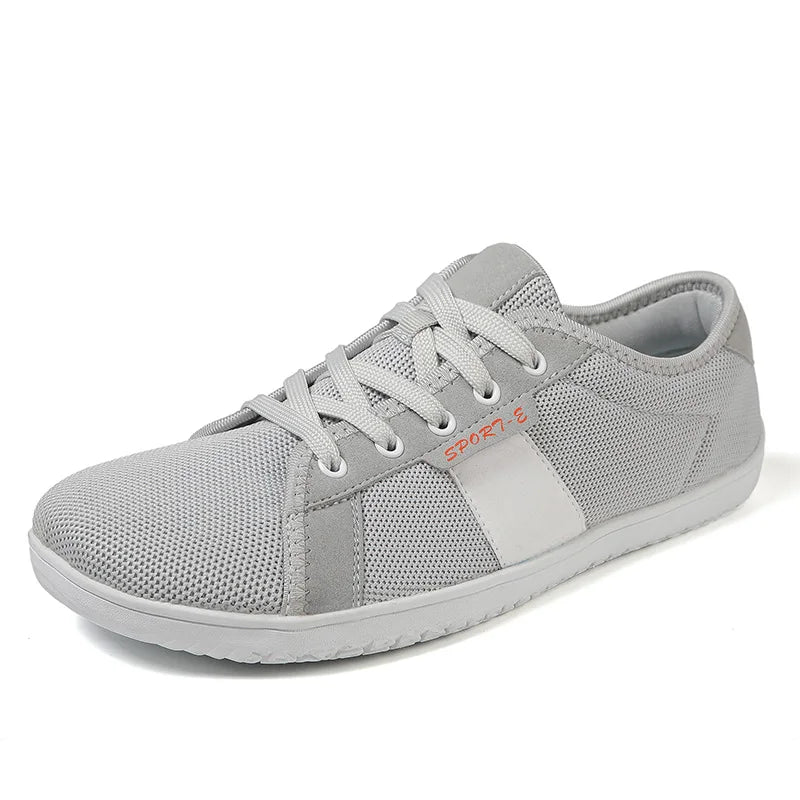 Mesh Breathing Lightweight Custom Logo Gym Sneakers for Men Barefoot Zapatillas for Spring Autumn Wide Toe Running Walking