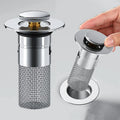 Multifunctional Floor Drain Filter Pop-Up Bounce Core Basin Drain Stopper Hair Catcher Shower Sink Strainer Bathroom Accessory