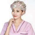 Unisex Beauty Salon Nursing Hat for Sale 100% Cotton Hospital Uniform Hat Adjustable Multicolor Cartoon Printing Nurse Hats