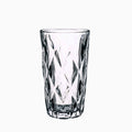 Wholesale Hot Manufacturers Taper Unbreakable Transparent Embossed Glass Cups for Home Restaurant Hotel or Bar