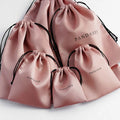 Canvas Cotton Drawstring Bag Satin Wig Bags with Drawstring Customized logo Printing Bag Silk Satin Pouch