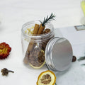 Transparent Small Round Storage PET Dry Food Plastic Container With Lids