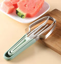3-in-1 Stainless Steel Manual Kitchen Gadgets Modern Fruit & Vegetable Knife Fruits Carving Set Watermelon Cutter Slicer