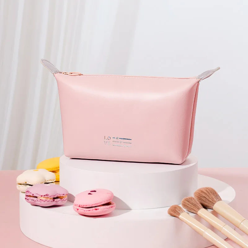 In Stock New PU Toiletry Bags Ladies Waterproof Beauty Travel Cosmetic Makeup Bag for Travel