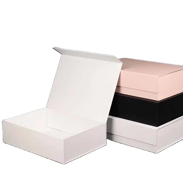Factory Luxury Magnetic Flip Cover Cardboard Paper Box  Gift Packaging Boxes with Custom logo