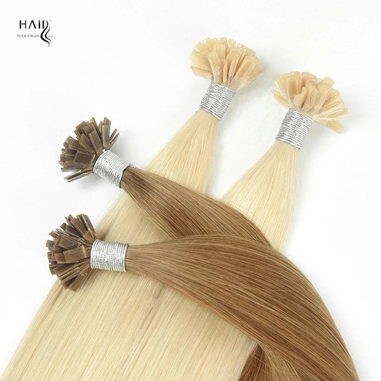 Human Hair Extensions Straight Prebonded 100% Human Double Drawn U Tips Hair Extensions Crochet Braids with Human Virgin Hair