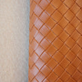 Cigno GRS-Certified Cross Pattern Synthetic Leather Recycled Materials with High Quality for Bag Making