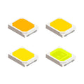 Glamrouse High Quality 1 Roll 4Kpcs 2835 SMD LED CHIP 0.2W Warm White 3000K-3500K 120 Viewing Angle 30000 Hours Lifespan RA80