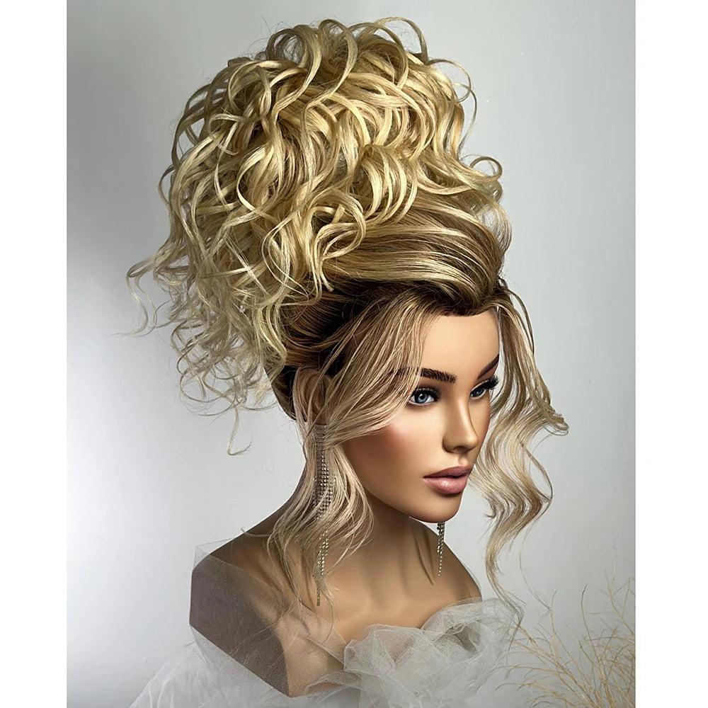 Europe Face Woman Bridal Human Hair  Manican Head  With Shoulder for Academy School