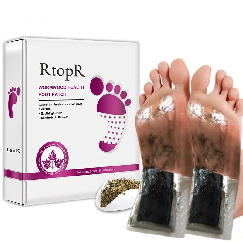 Ginger and Wormwood Foot Pads Chinese Herbal Medicine Detox Foot Patch