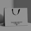 Luxury Brand Custom logo Shoes Boutique White Print Brush Packaging Gift Paper Shopping Bag Clothing Tote Bag