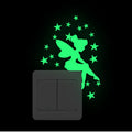 Girls Room Decoration Self Adhesive 3d fairy Light Wall Switch Sticker