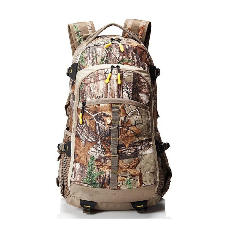 Hunting Backpack Waterproof Camo Anti-Theft with Rain Cover Durable 35L Large Hunting Day Pack for Outdoor Use