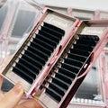 Matte Dark Black Volume Lash Extensions Cashmere Lash Tray Individual Lash Supplies C D Fluffy Cashmere Eyelash Extension